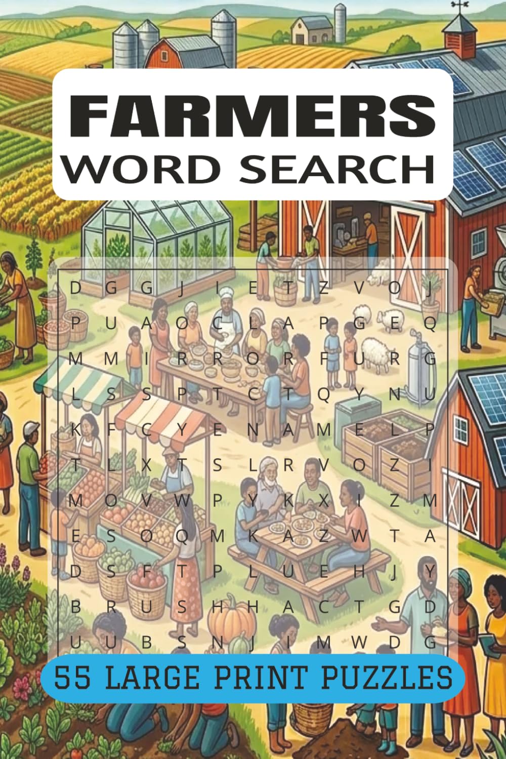 FARMERS WORD SEARCH BOOK: A Farming Life Word Search for Adults with Agricultural Themed Puzzles and Rural Life Brain Games (9x6, 110 Pages) Gift for Farmers, Ranchers and Homesteaders