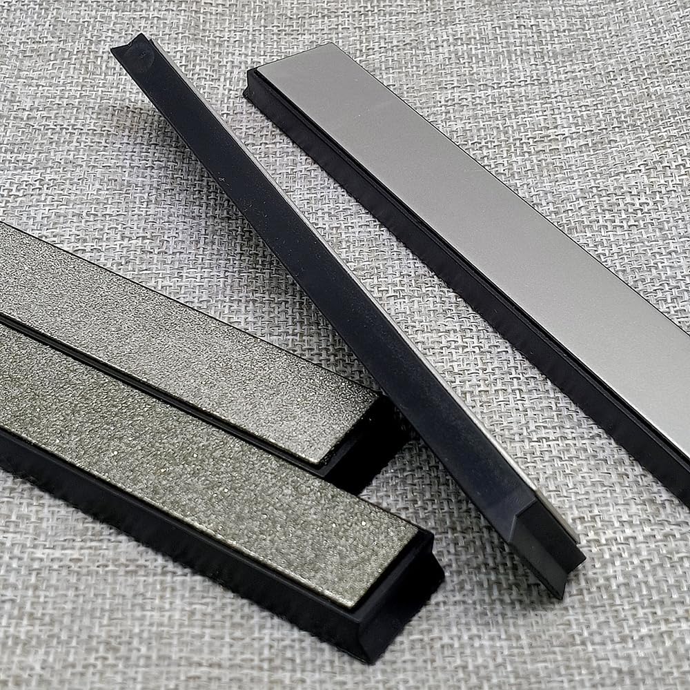 Kamień do ostrzenia noży, 8 szt. diamentowych prętów, kamień szlifierski, system 80-3000 diamentowy(Gray(Set3))