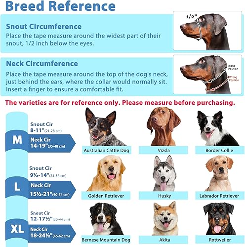 Miniatura 8 de Collar para la cabeza para perros correa de nariz para perros pequeños medianos y grandes cuello halter para la cabeza del perro que evita tirones