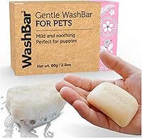 Vista 1 de Gentle WashBar for Pets - Champú suave y seguro para cachorros para perros pequeños. Aroma fresco en una barra de jabón compacta y ligera. Adecuado