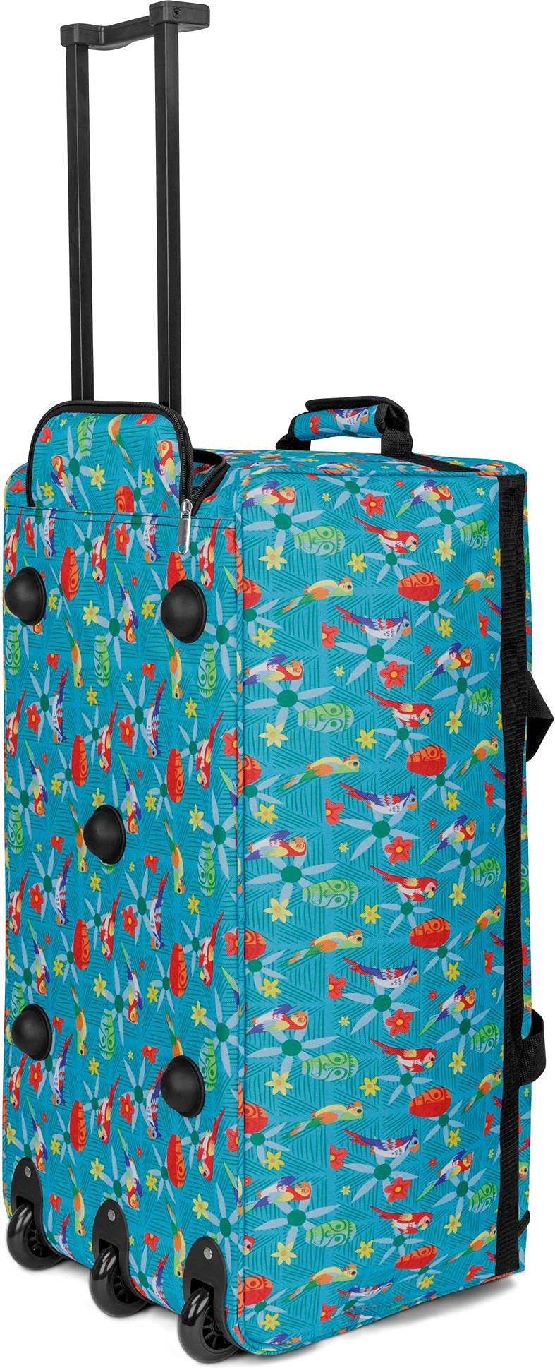 Leichte XXL Reisetasche mit 3 Rollen 80 Liter Volumen Robust wasserabweisend reißfest leicht zu reinigen Tropical 80 Liter