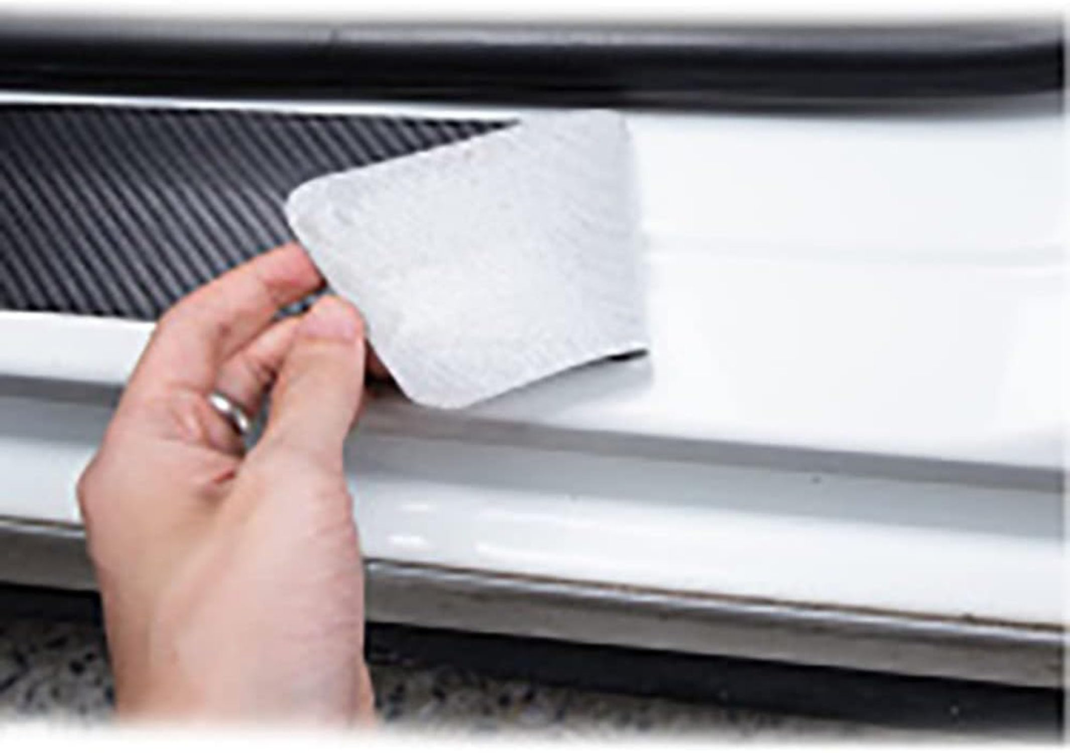 4 Pezzi Bagliore di Notte Fibra di CarbonioBattitacco per Auto, per Spring Lodgy Dokker Duster Logan Sandero Stepway Antiusura Soglia AntiGraffio Benvenuto Pedaliera Styling Accessori