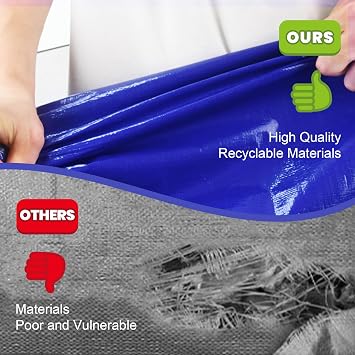 Moving Boxes 8 Pack,Clothes Storage Large Moving Bags | 93 Liters Moving Totes with Handles for Christmas Decorations Bedding Duvet Toys Storage, College Dorm Moving Essentials
