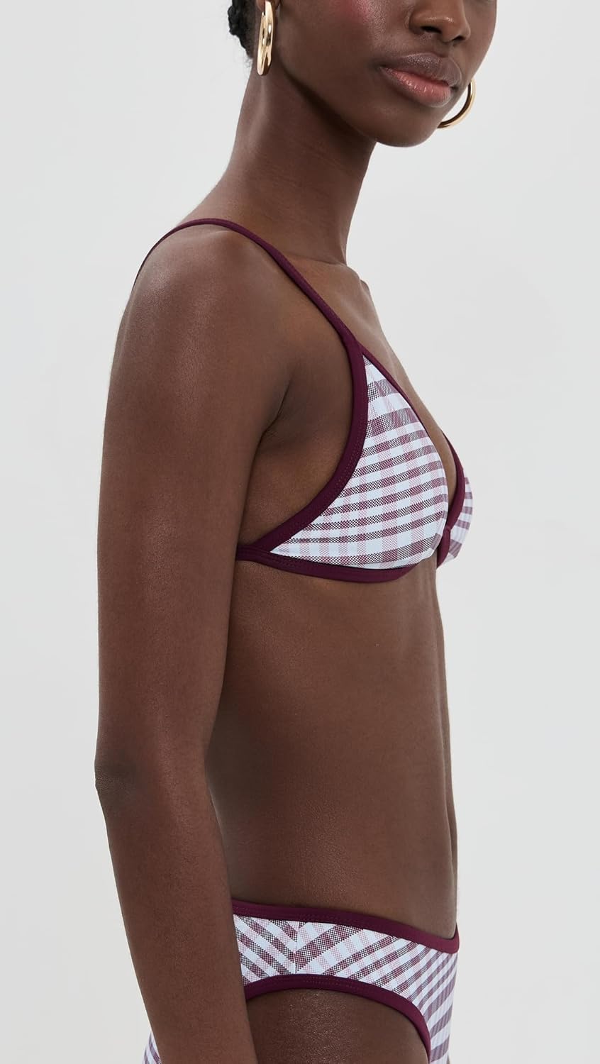 Good American Women's Plaid Bikini Top - Image 4