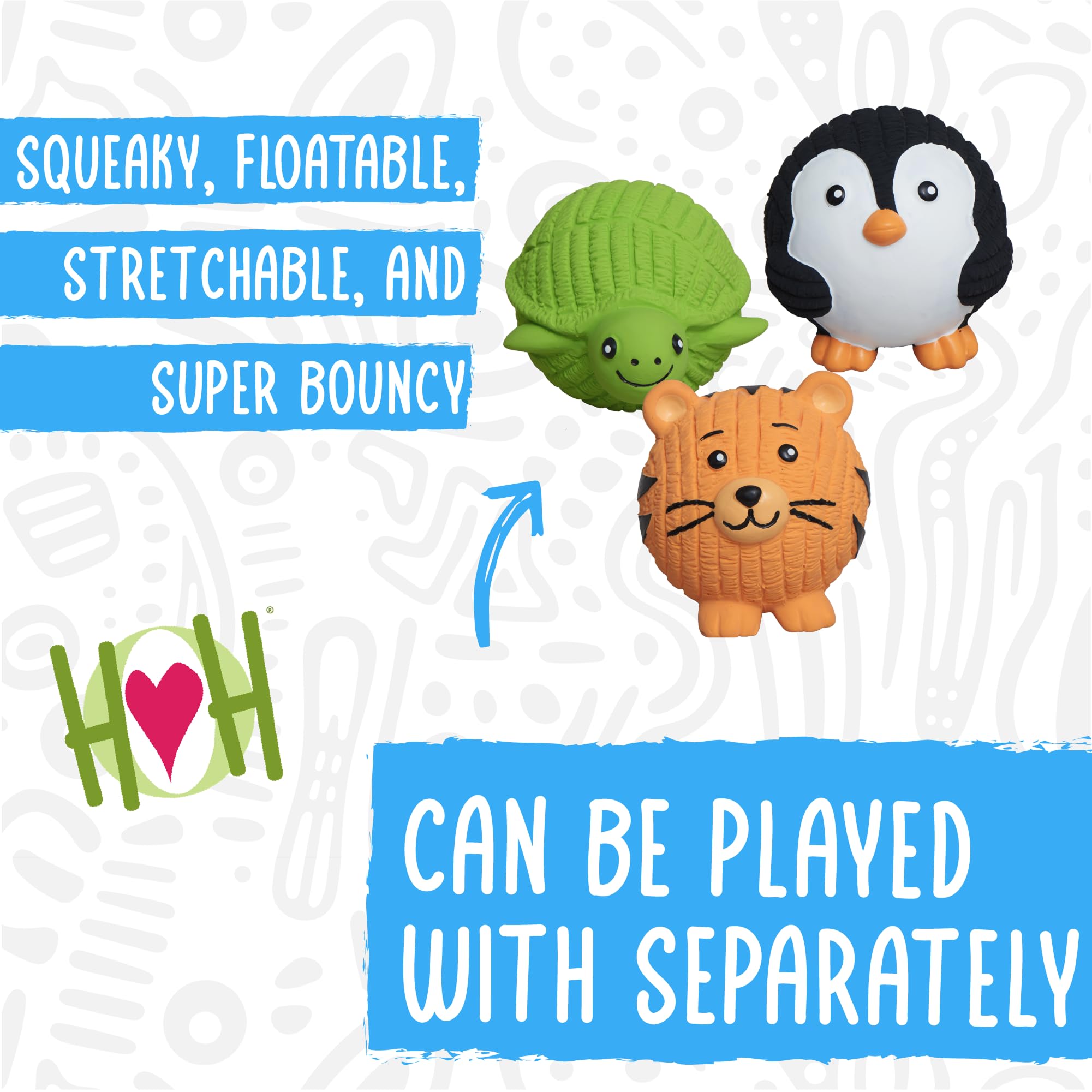 HuggleSnuffles SnuffleSphere Puzzle-Ball – interaktives Anreicherungsspielzeug für Hunde, Versteckspielzeug für Ruff-Tex-Bälle & Leckerlis, Welpenspiele, um sie zu beschäftigen, Futtersuche Plüsch für