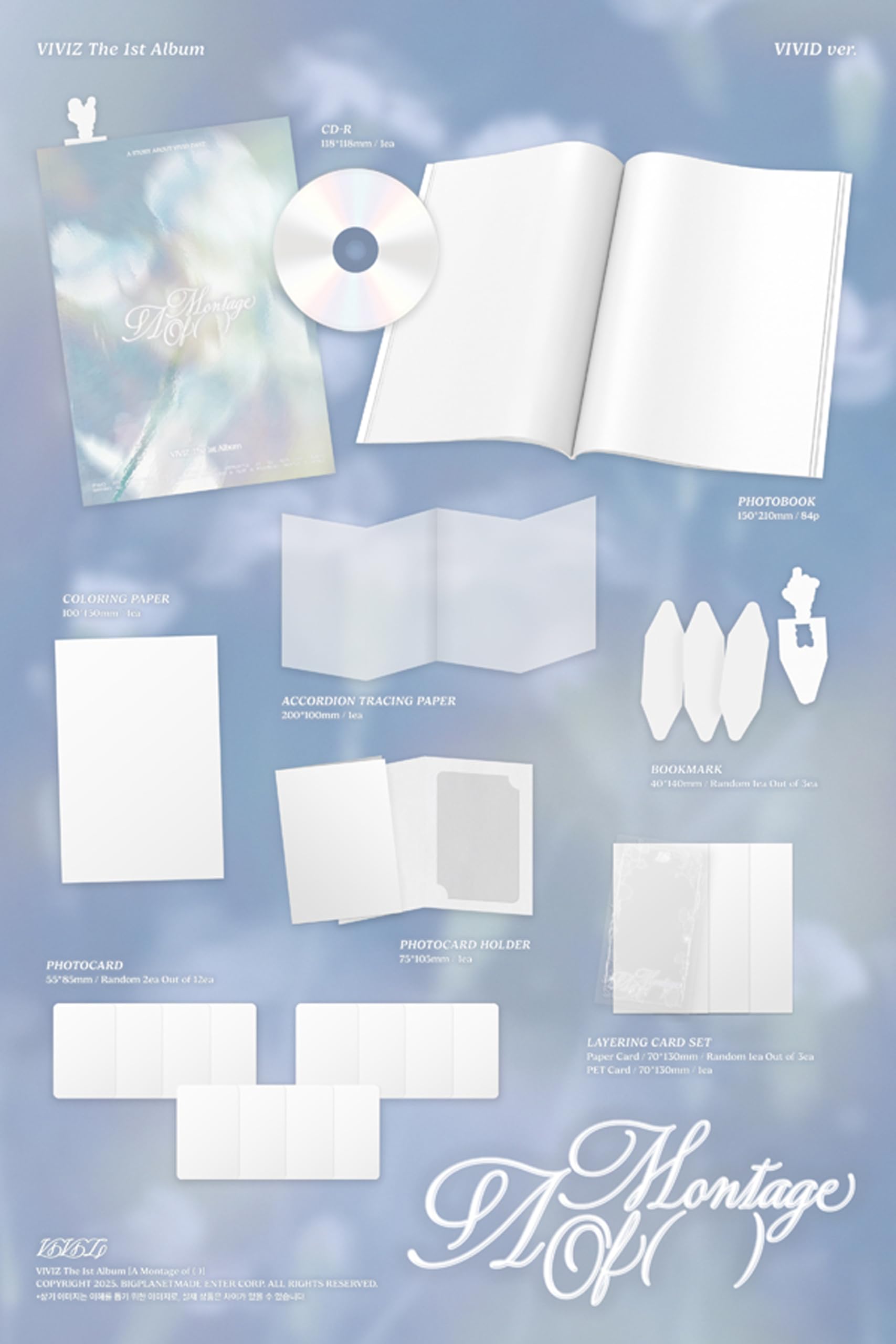 Amazon.com: VIVIZ The 1st Album A Montage of () (Photobook - VIVID