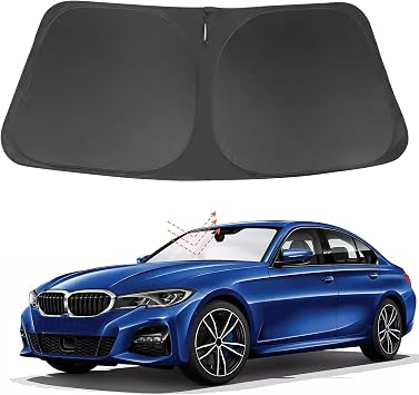YYCKE  n Cam G ne lik Aksesuarlar  2013-2018 ile Uyumlu 3 Serisi/F30/F31/F80/M3 BMW Katlanabilir G ne lik G ne lik Bloklar  UV i in