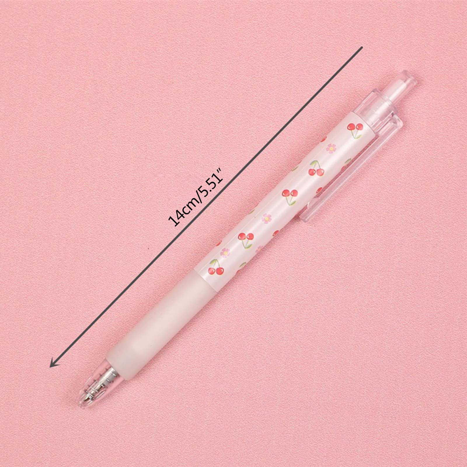 30 Penne Gel A Forma Di Fiore Di Ciliegio, Punta 0,5 Mm Inchiostro Nero. Penne Divertenti E Colorate Per Bambini, Scuole, Ufficio E Feste. Regalo Ideale Per Compleanni E Natale.