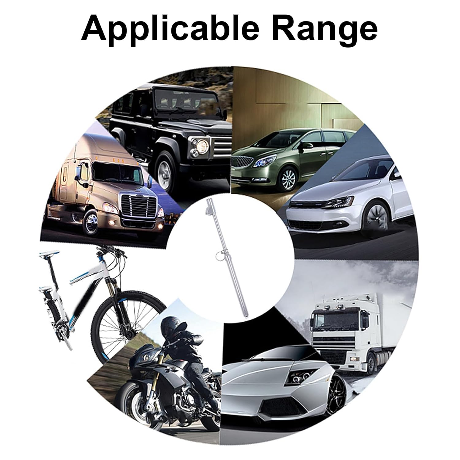 4PCS Dual Head Tire Pressure, Stainless Steel Mechanical Tire Pressure Measuring Tool, 10 160PSI Range for Truck Car, with Dual Metal Heads for Inner and Outer Wheels