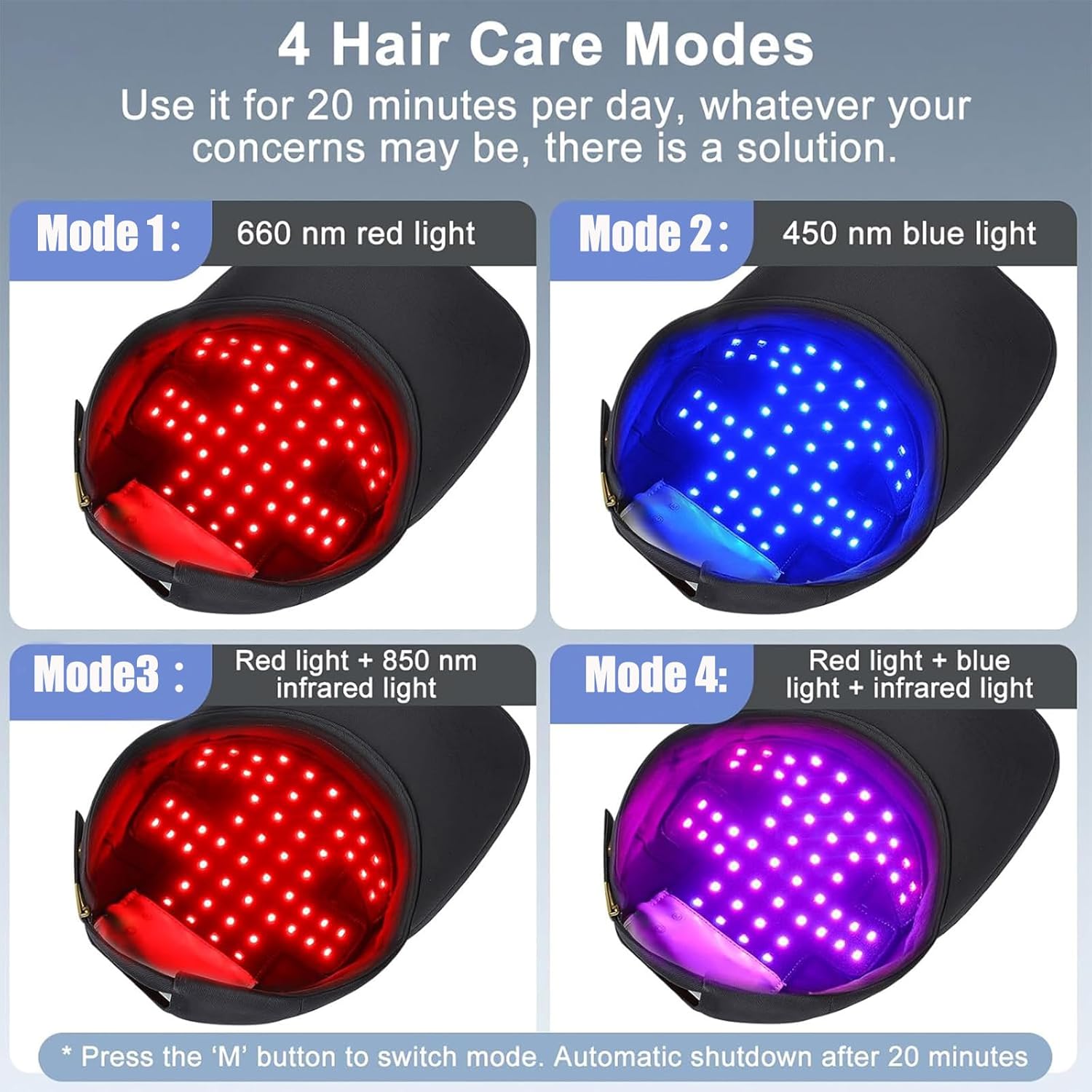 2026 Upgrade Red Light Hair Growth Cap - Laser Hair Growth Cap, The Adjustable Portable Laser Cap, Red Light Cap for Thicker Hair in Men and Women - Image 2
