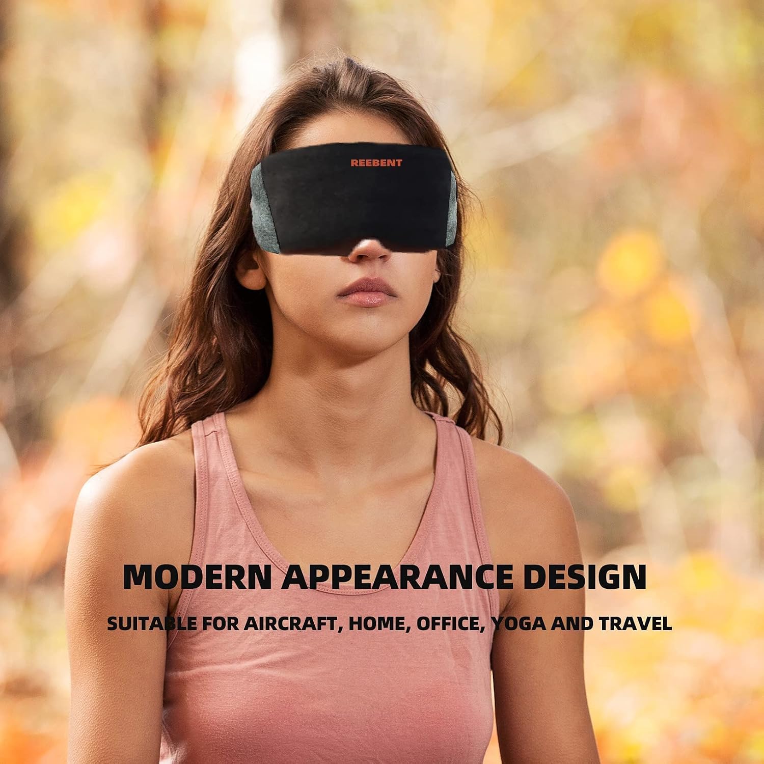 REEBENT The World's First Sleep Mask with Veil, 2 own Storage Cases on mask, 100% Light Blocking, Cotton Eye Blinder for Gift/Traveling/Shifting/Yoga, Best Sleeping mask for Women and Men.