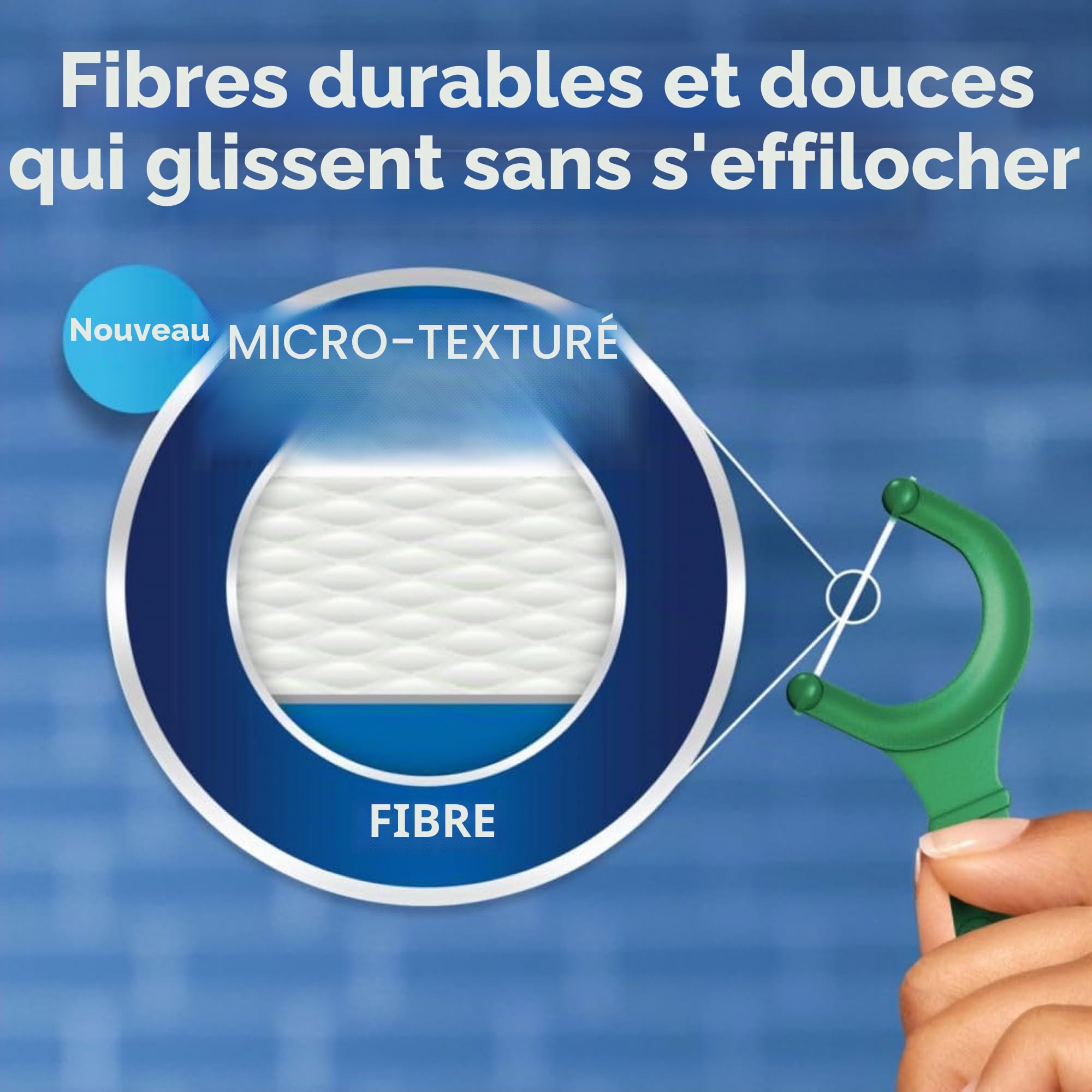 Oral B Plus Scope Outlast Lot de 6 sachets de 75 porte-fils dentaires Menthe longue durée