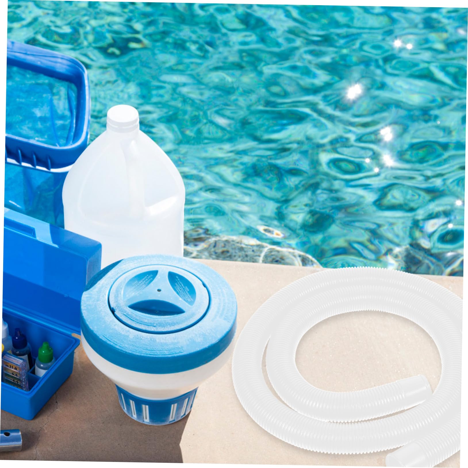 Schwimmbadschlauch Pool Ersatzschlauch Mit Klemmen Aus Flexiblem Langlebigem Material Für Filterpumpen Kompatibel Zubehör Für Innen Pools