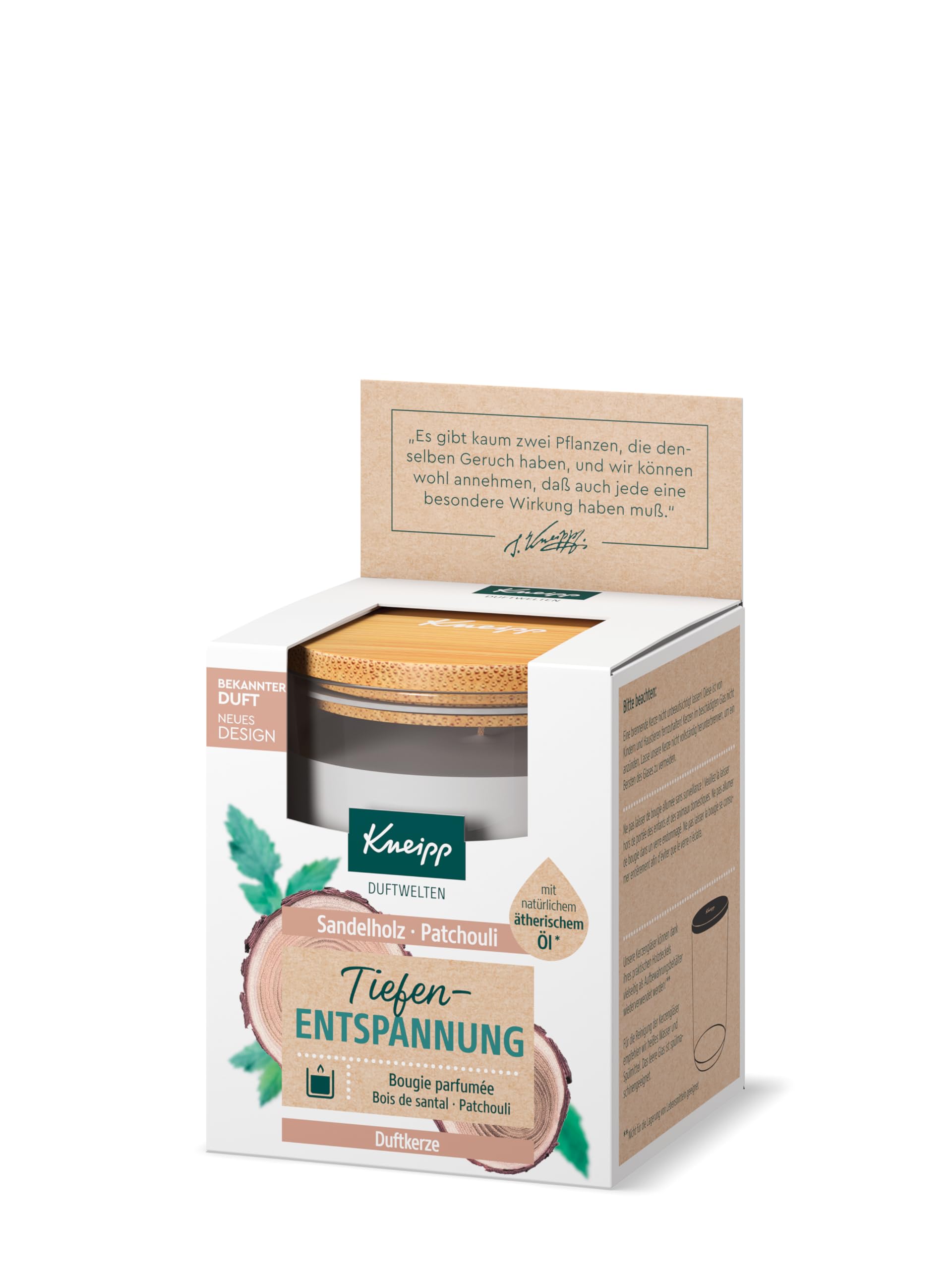 Kneipp Świeca zapachowa o głębokim odprężeniu, 145 g, 915447