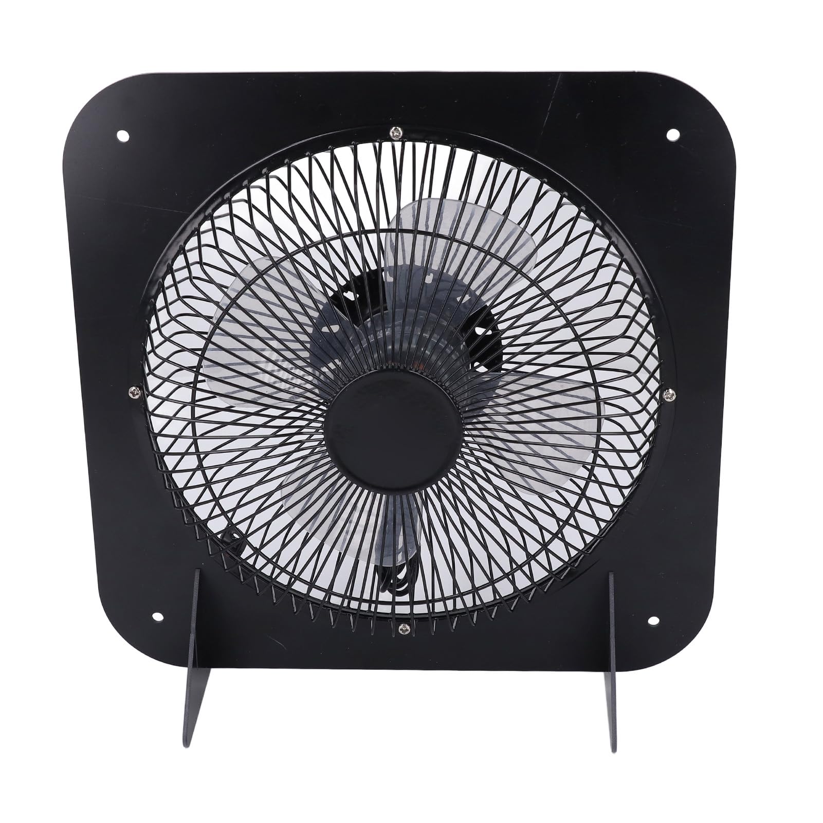 Fdit Panel Solar Monocristalino, Soporte con Ventilador de Aluminio de 10 | Salida de 100 W, Ventilación Silenciosa para Casas de Mascotas, USB/Tipo-C/DC