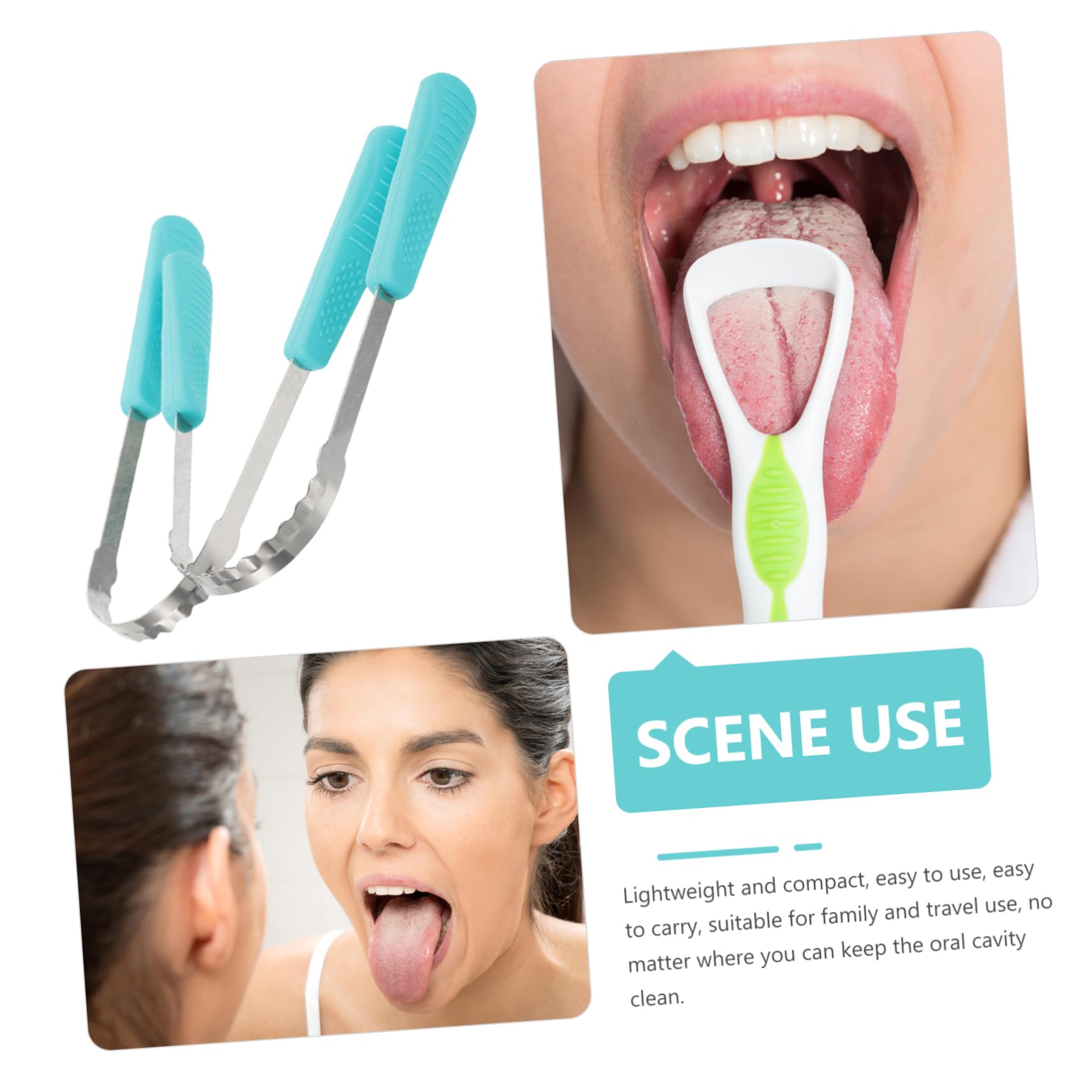 Didiseaon 15pezzi Raschietti Per La Della Lingua Silicone Reutilizzabili Per Adulti e Residui Colore Pratici e Facili Usare