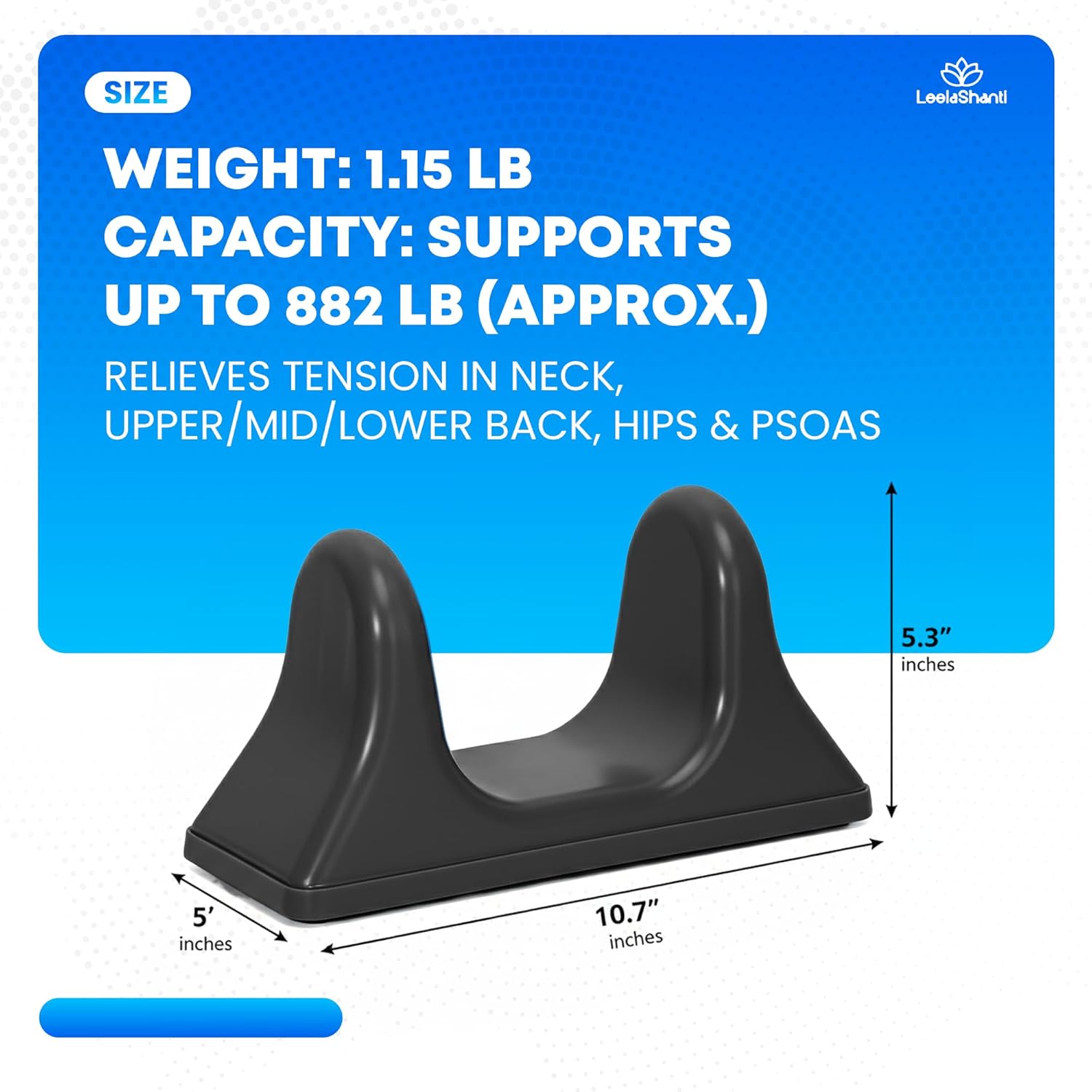 Psoas Release Tool, Deep Tissue Hip and Back Massager, Hip Hook for Psoas Muscle Release, Hip Flexor & Trigger Point Relief (Black)