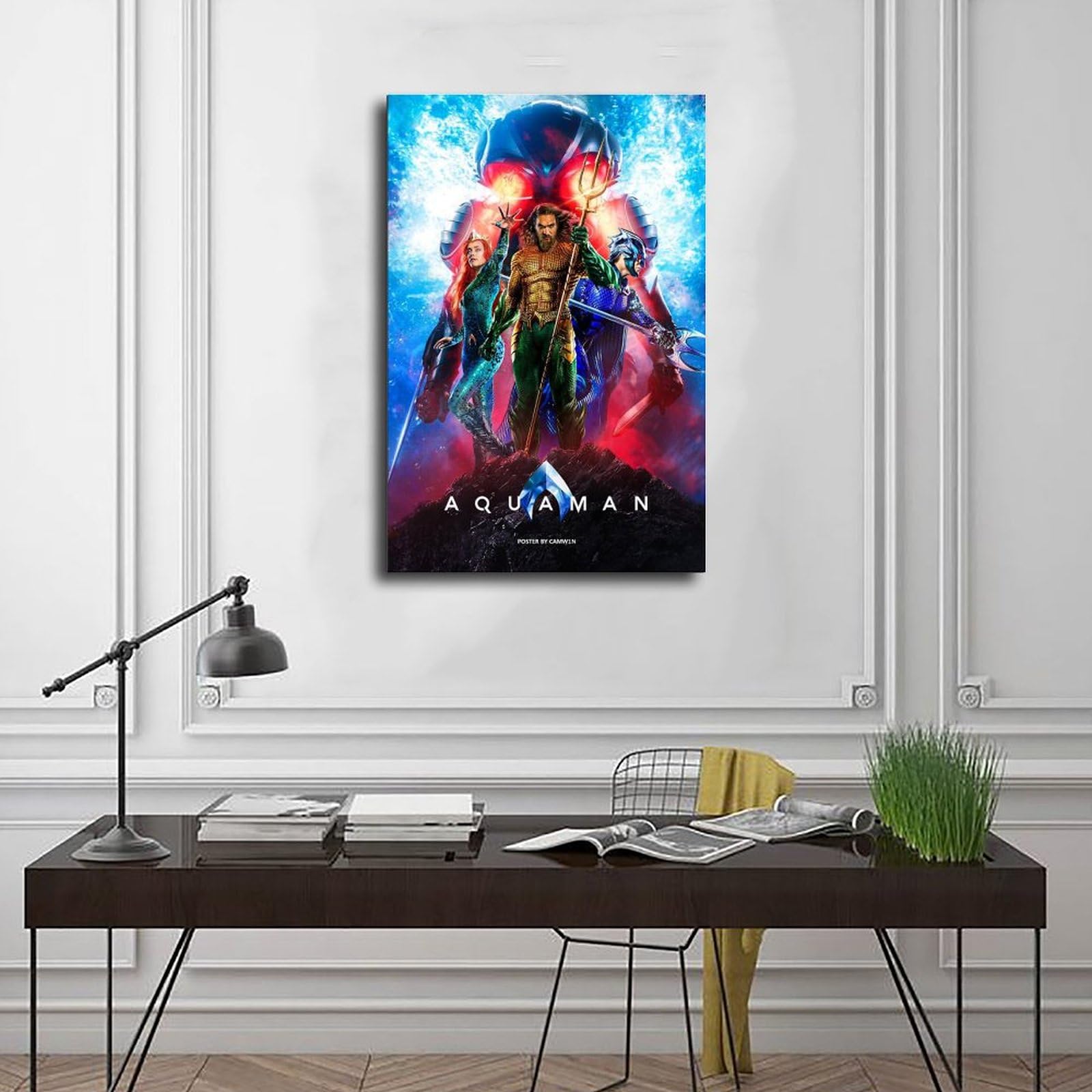 YILDEX Aquaman Poster (2) sur toile pour décoration de chambre à