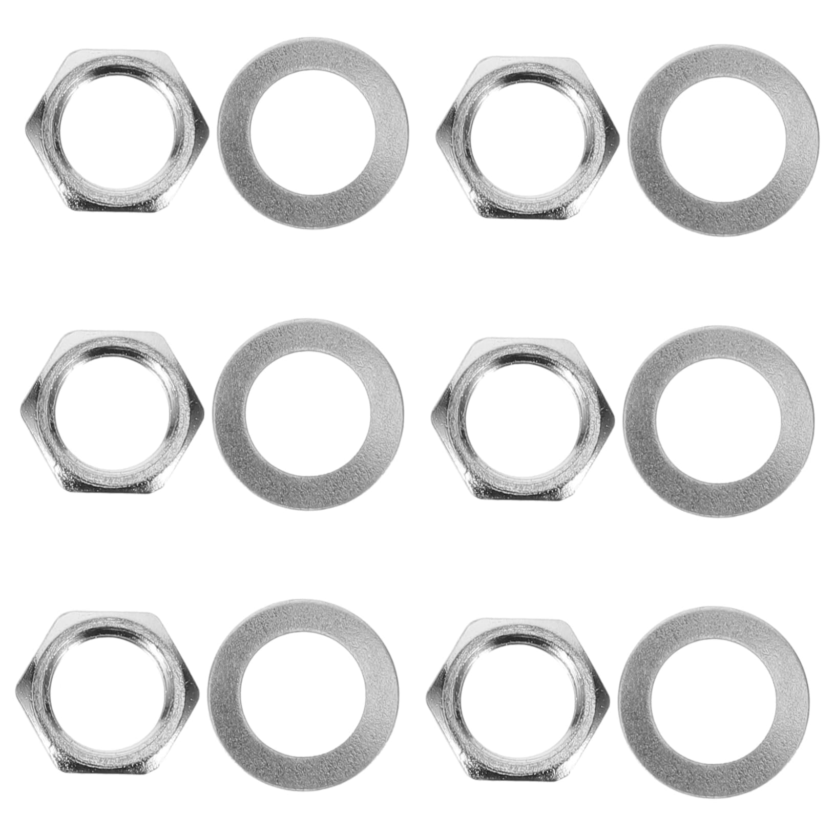 COSMEVIVI Essential Guitar Fittings Kit: Metal Gasket Potentiometer Replacement Washer Guitar Jack Nut Enhance Your Playing Experience
