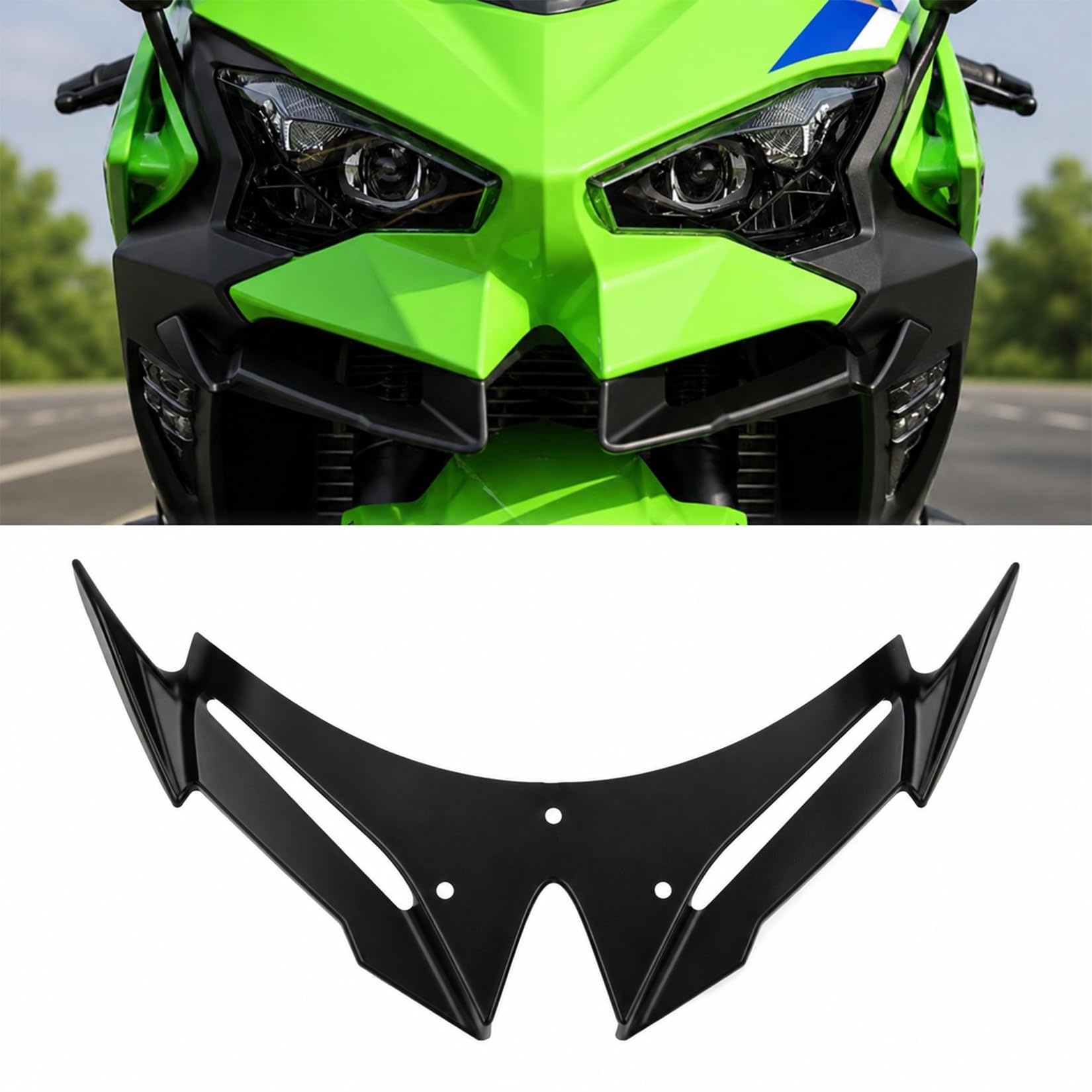 Amazon.com: PSLER Front Fairing Winglet Spoiler Kit for Ninja 500