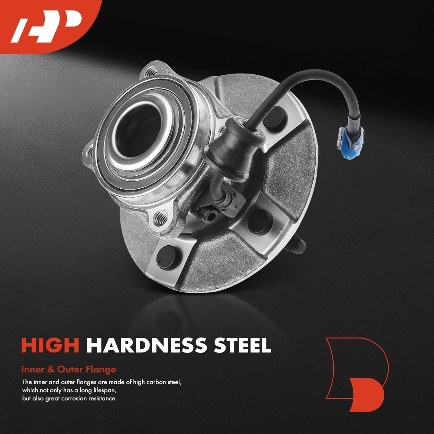 A-Premium Rear Wheel Bearing and Hub Assembly with ABS & 5-Lug Compatible with Chevrolet Equinox 2005-2006 & Pontiac Torrent 2006 & Saturn Vue 2002-2007