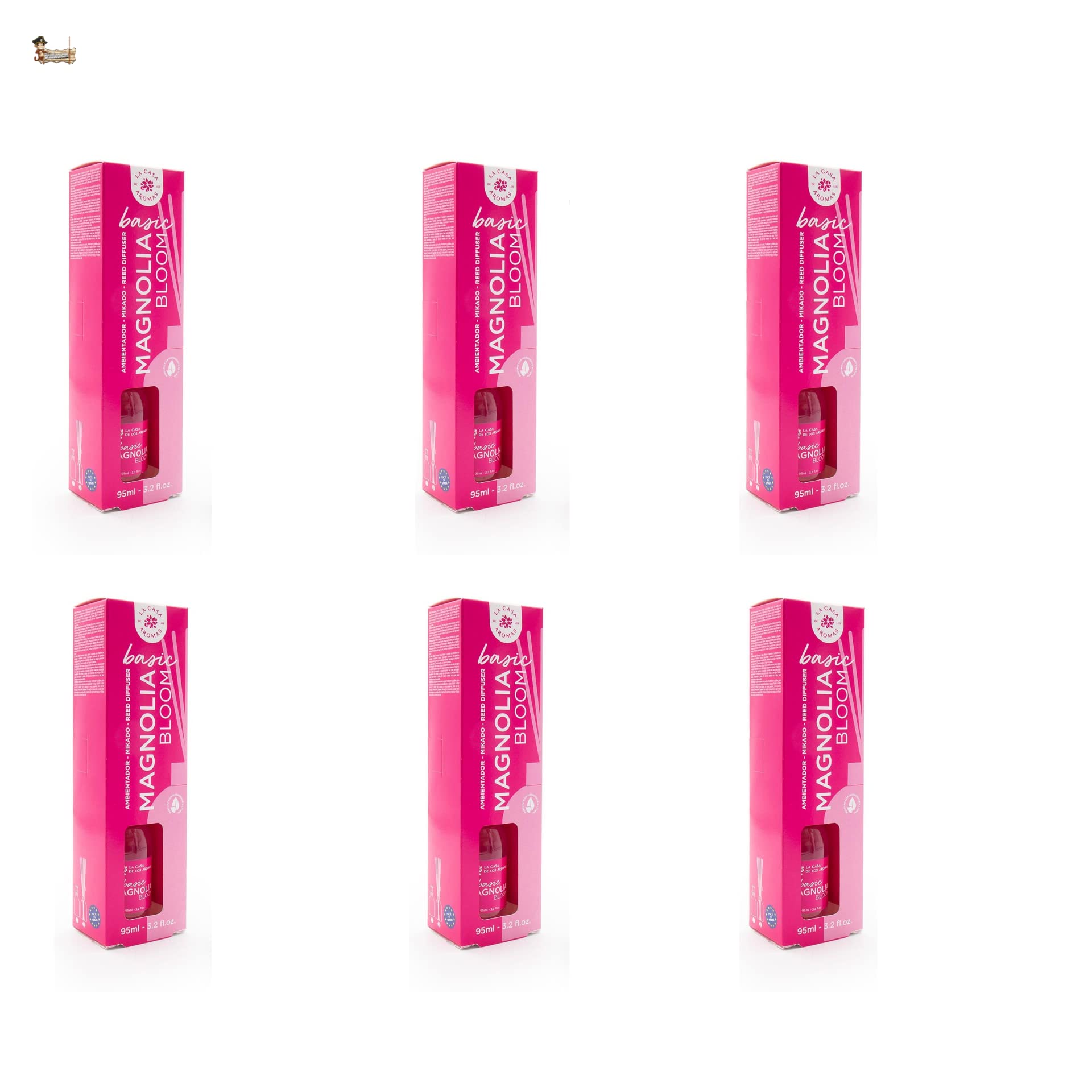 BricoLoco.com. Profumatore Basic Magnolia Bloom 95 ml più comodo e sicuro delle candele. Deodorante per casa, casa, camera. Mikado (6)