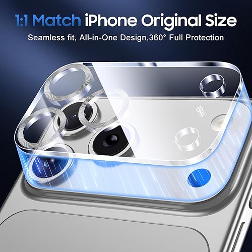 Miniatura 192 de UniqueMe [Paquete de 3 protectores de lente de cámara compatibles con iPhone 14 Pro Max/iPhone 14 Pro, vidrio templado, [compatible con fundas]