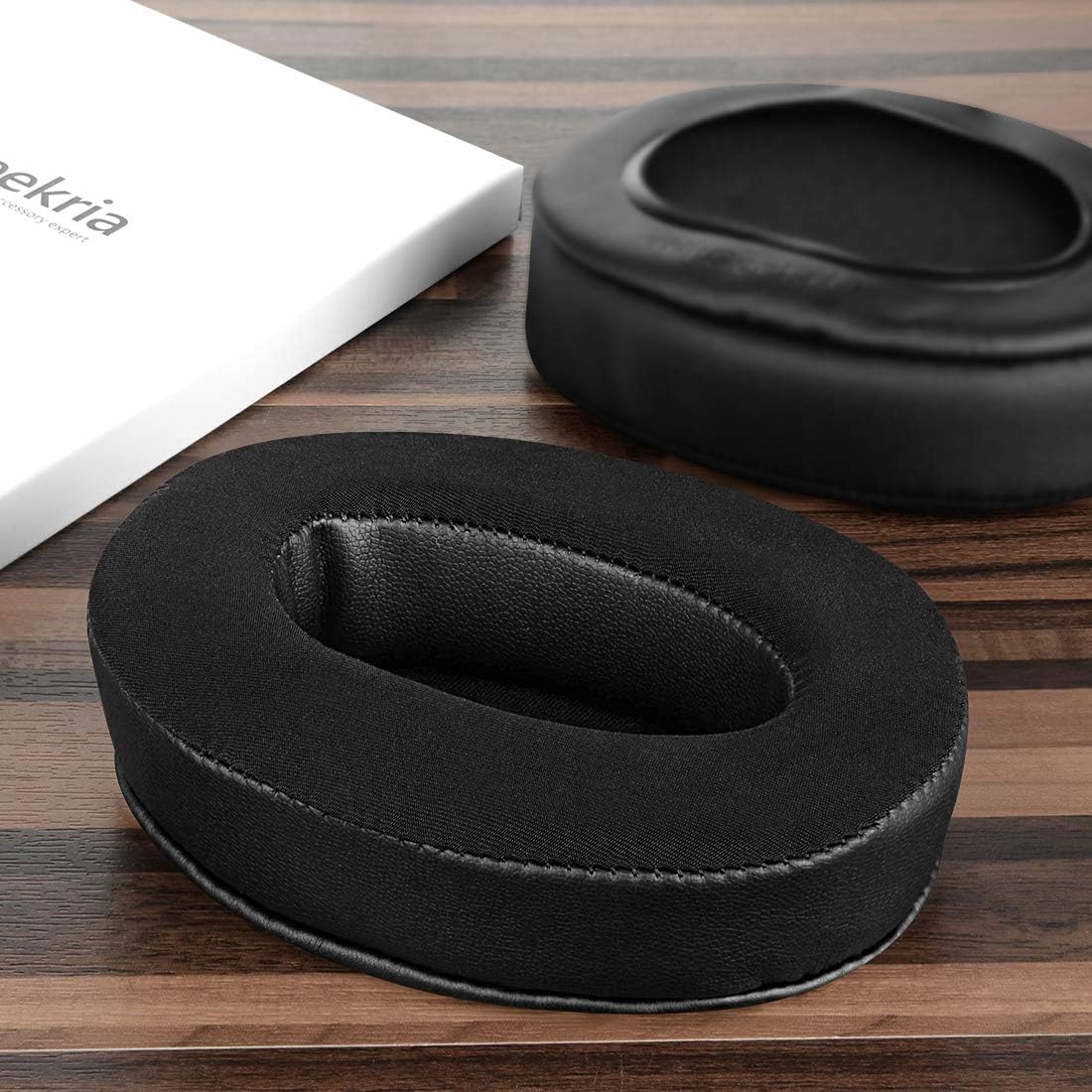 Geekria Sport Extra Thick Cooling-Gel Replacement Ear Pads for Audio-Technica ATH-M50X, M50XBT, M50, M50xBT2, ATH-M40X, M30, M20, M10 Headphones Ear Cushions, Repair Parts (Black)