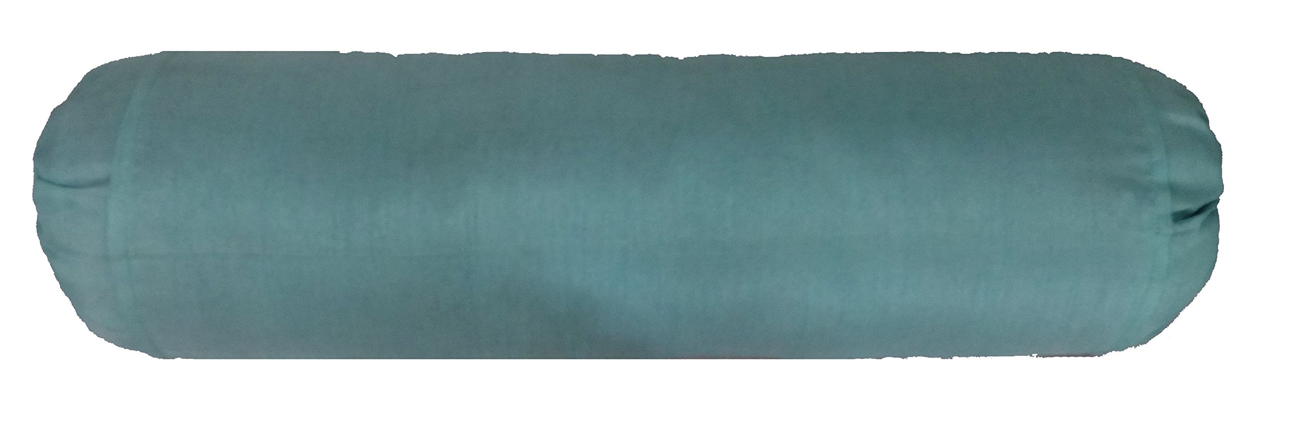 SAFFRON Yoga Massaggio da Collo Bed Bolster Personalizzate di Diametro di Soli, Non Imbottiti, Imbottitura Non Inclusa, Effetto Seta/Seta, Aero Blue, Diameter 8 X Length 34