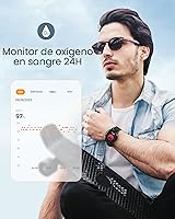 Vista 9 de AGPTEK Reloj inteligente para mujeres y hombres, reloj inteligente impermeable 5ATM para teléfonos Android e iOS, reloj de seguimiento de actividad