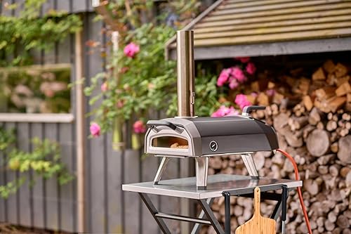 Miniatura 6 de Ooni Karu - Horno de pizza multicombustible para exteriores de 0.42 oz con cáscara de pizza perforada ooni de 12 pulgadas, paquete de horno de pizza