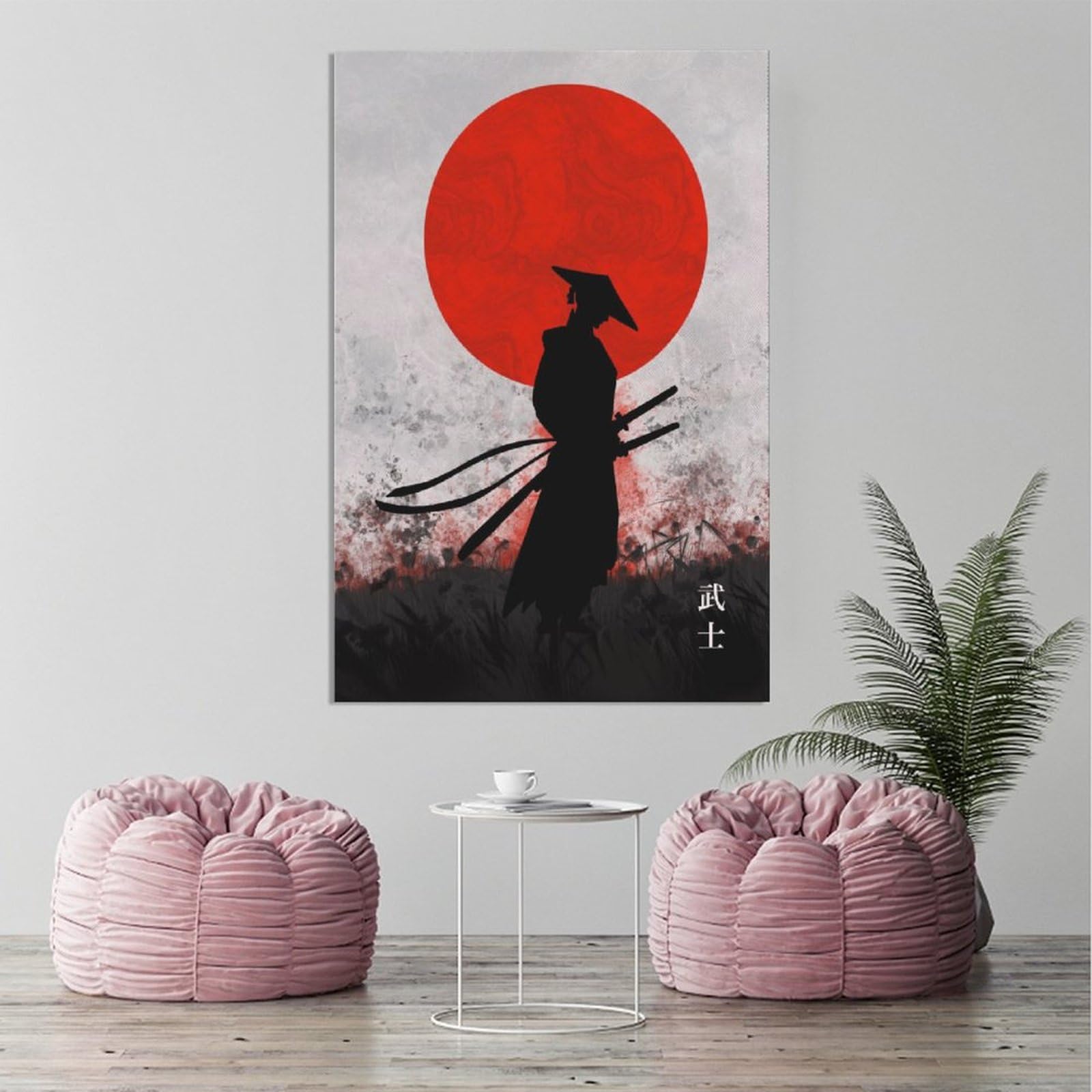 Amazon.co.jp: 血のサムライ 壁アートキャンバスプリントアニメ