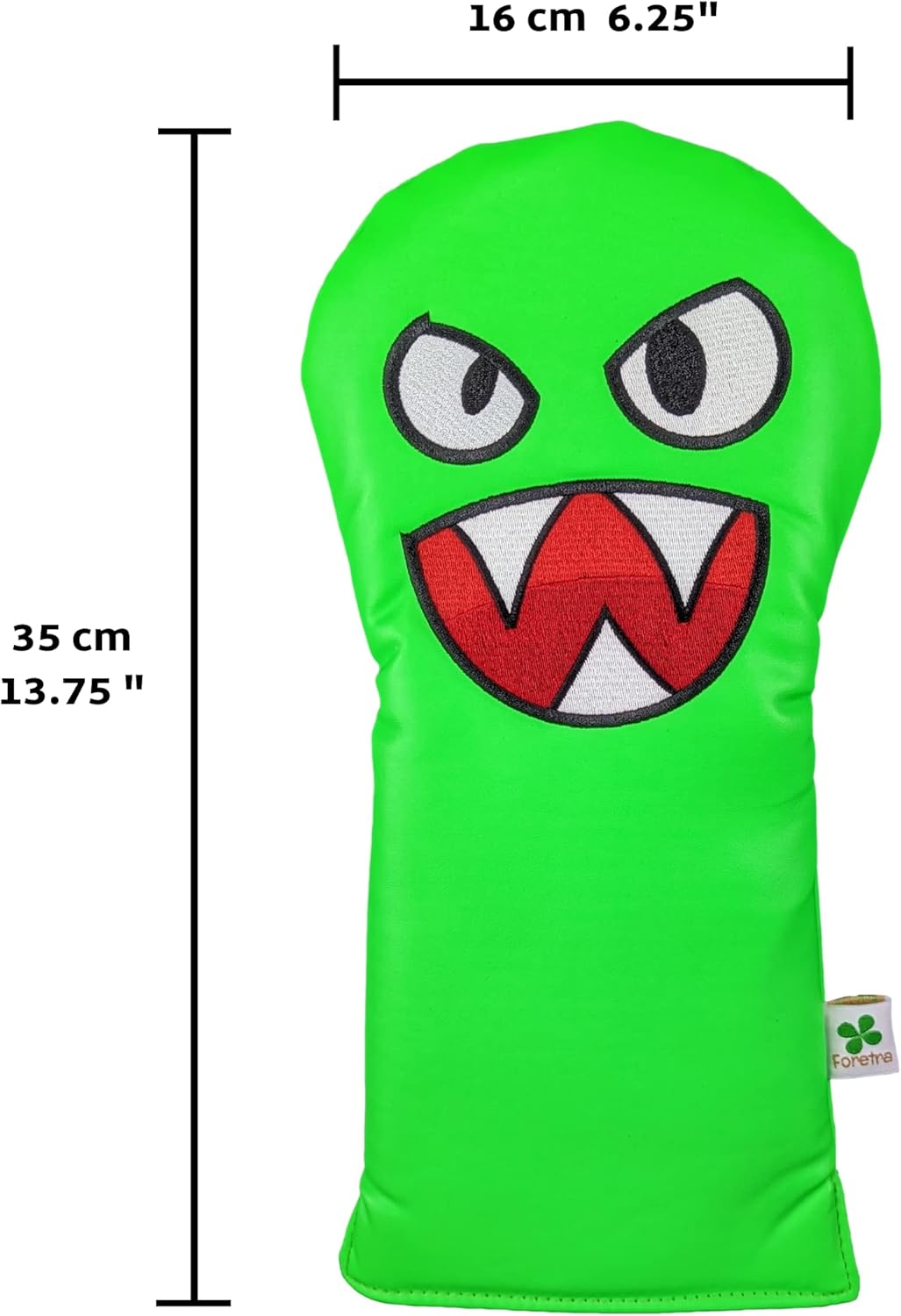 Foretra Driver Headcover Golf Club Covers Blade Square Mallet Putter Cover Alignment Stick Holder Hybrid Fairway Wood Head Cover Green Monster Novelty Golf Accessories