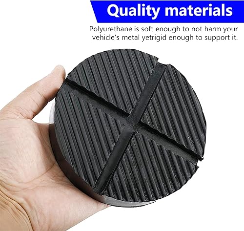 Miniatura 4 de 1 bloque de goma de soporte para gato de piso de automóvil, clip adaptador de almohadilla de disco ranurado en cruz, abrazadera de soldadura lateral