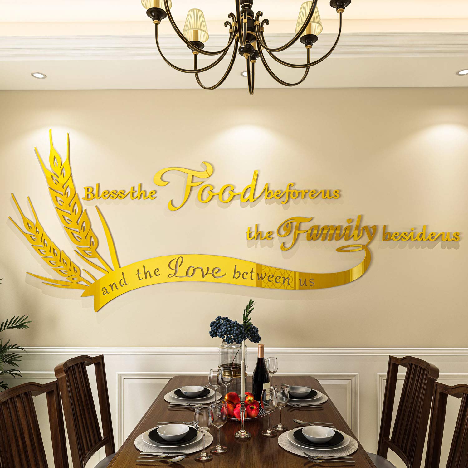 Decorsmart Dining Room Wall Decor Kitchen Decorations Wall Art Signs |  Desertcart Seychelles, image size:1500x1500