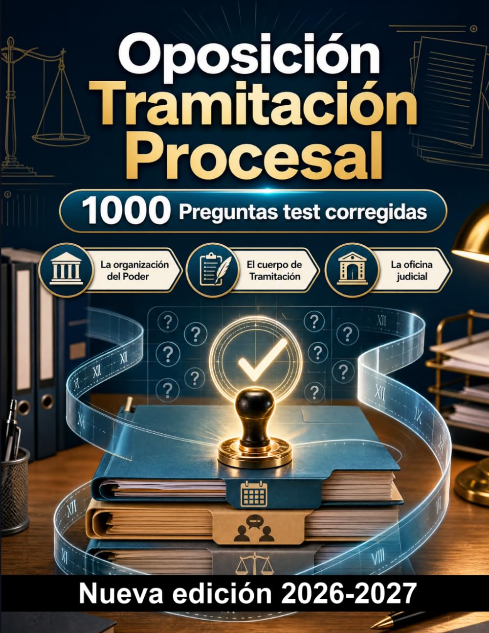 Oposición Tramitación Procesal : 1000 Preguntas test corregidas: Organización judicial, plazos, actos de comunicación y recursos: guía de estudio para el acceso a la administración