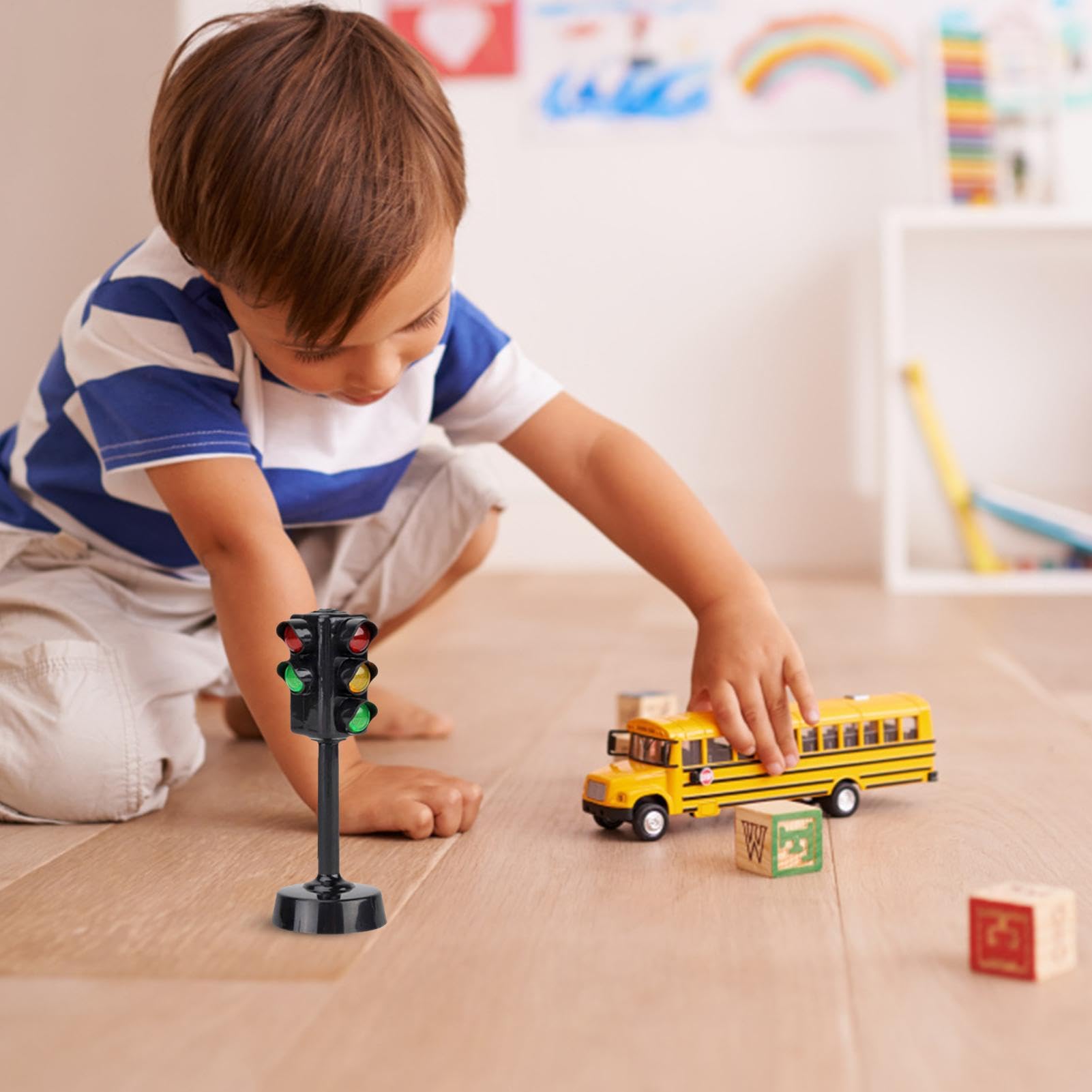 Semáforo Para Clase - Semáforo De Para Niños | Lámpara De Luz De Frenos, Decoración Intermitente Para Dormitorios De Niños O Fiestas Temáticas, Simulación De Jugar Juguetes