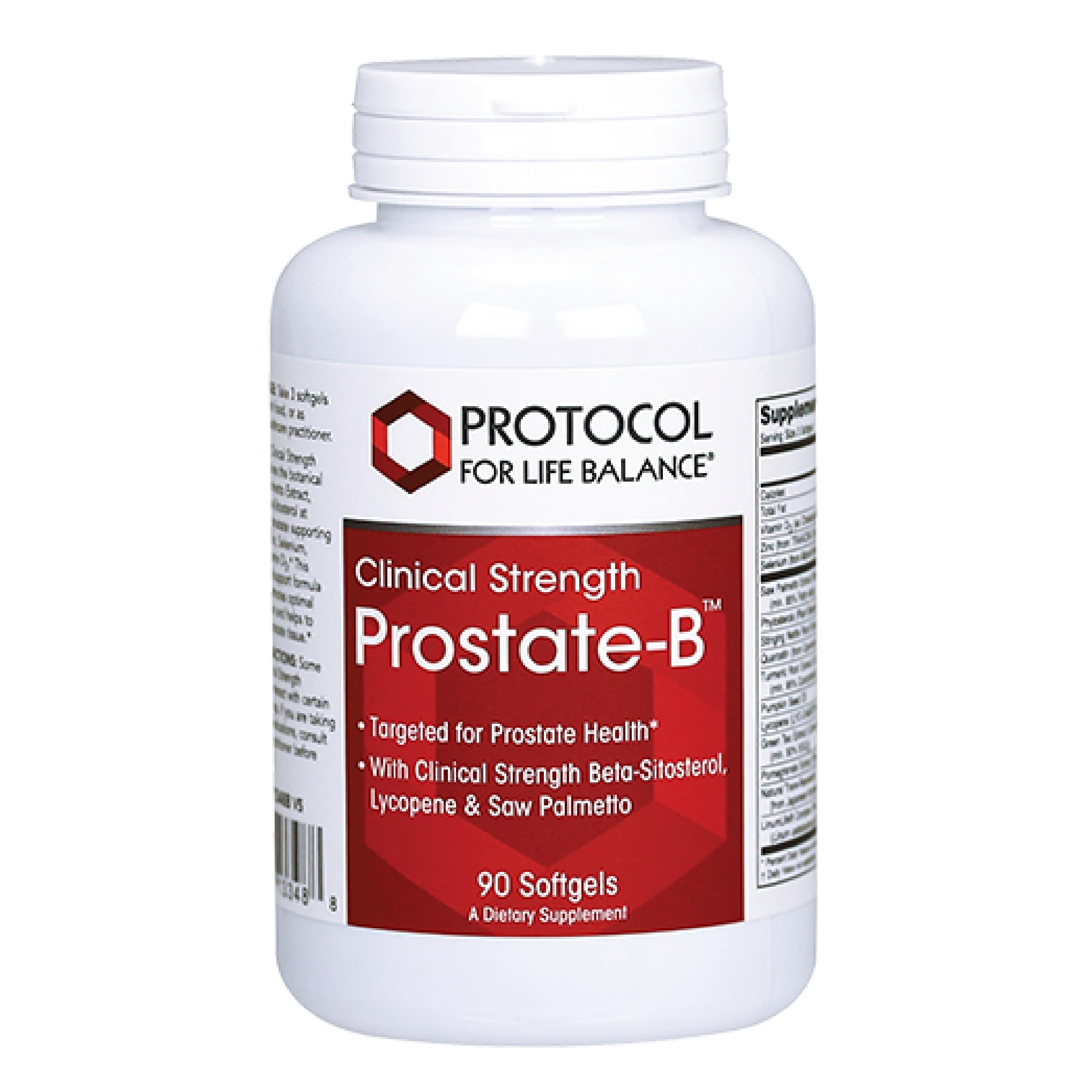 - PROTOCOL FOR LIFE BALANCE Prostate-B Clinical Strength - Prostate Health Supplement for Men - with Beta Sitosterol, Lycopene & Saw Palmetto - Halal & Dairy Free - 90 Softgels