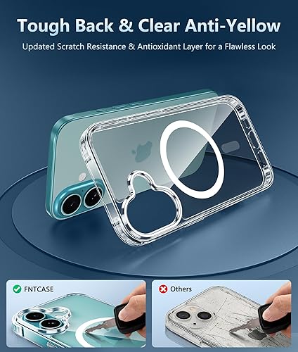 Miniatura 787 de Fntcase Funda para iPhone 15 Plus y 14 Plus de 6.7 pulgadas, magnética, a prueba de golpes de grado militar, antiamarilleo, delgada, protectora