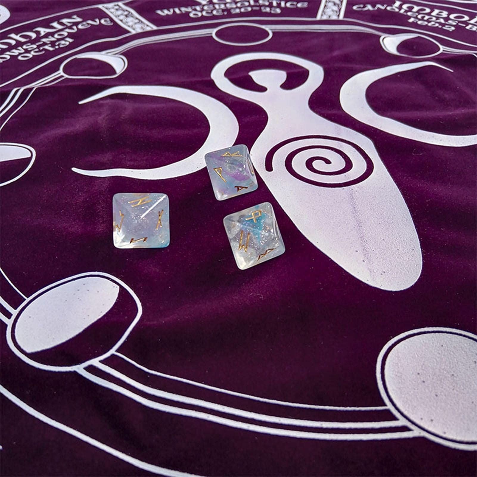 Om Pendulum Divination Mat Velvet Tarot Tablecloth Divination Tarot Pendulum Mag