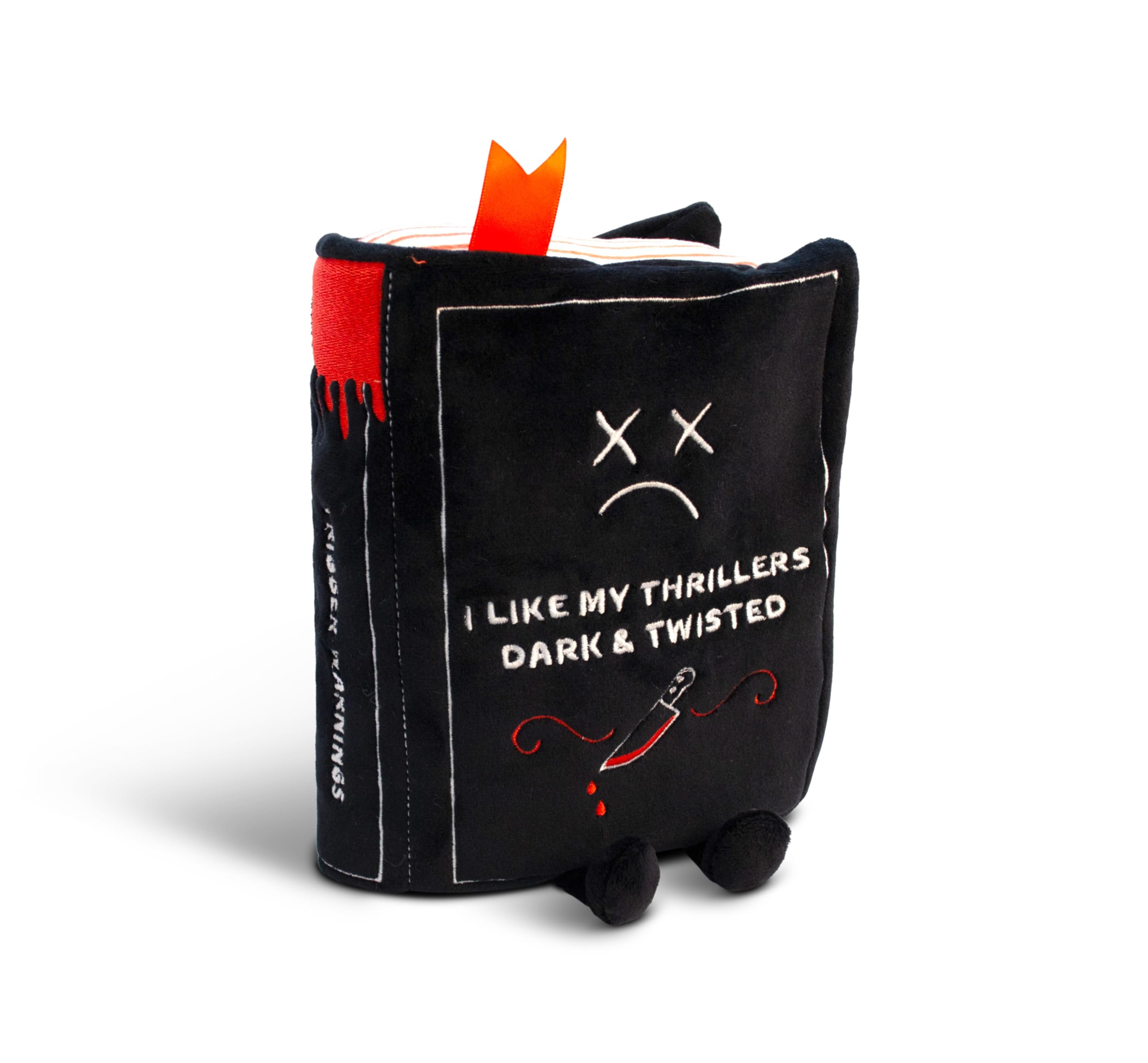 Amazon.com: Punchkins Book Plushie - I Like My Thrillers Dark