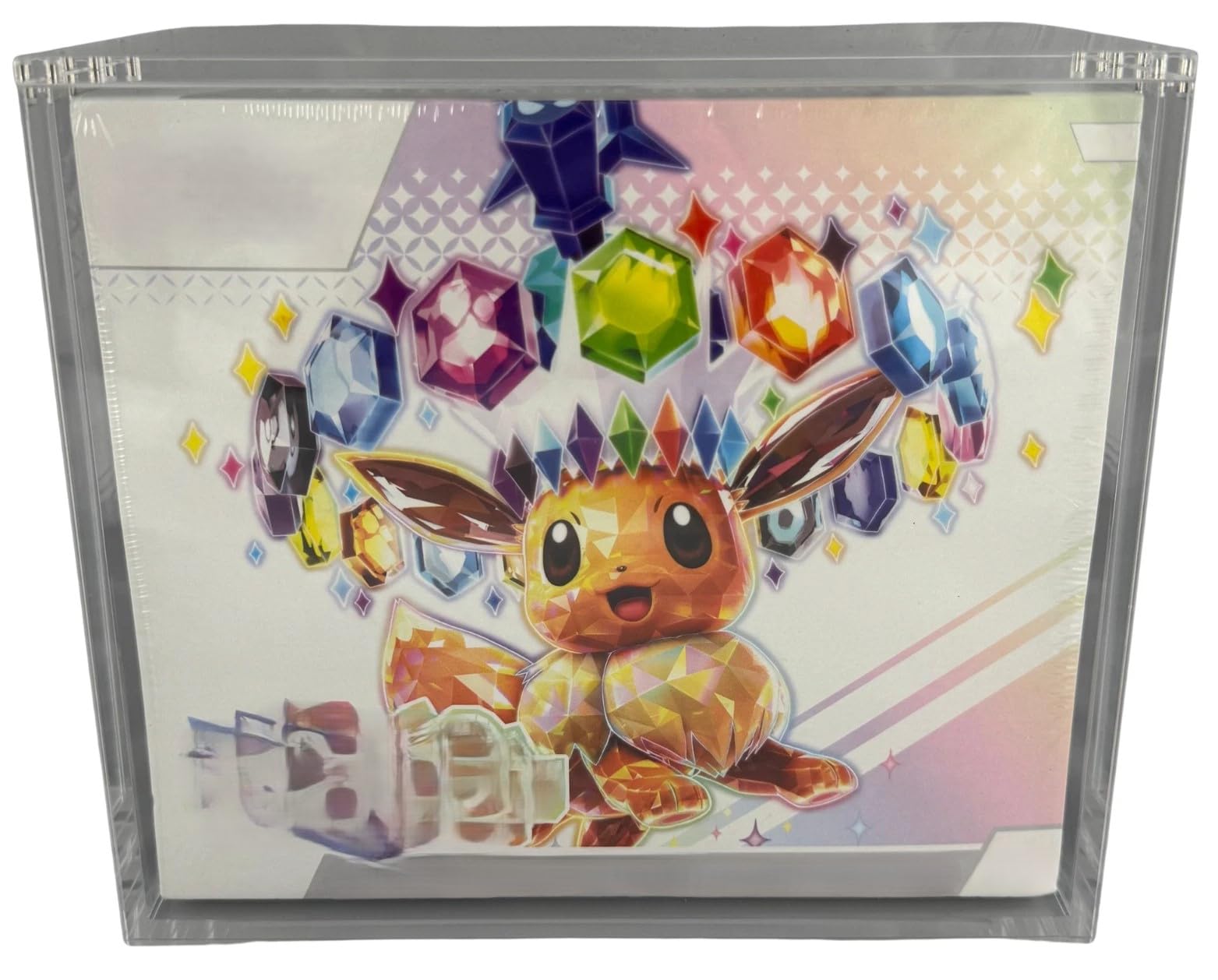 Generico Custodia Magnetica Acrilica 5mm compatibile con Pokemon ETB, Protezione UV, Antigraffi, Polvere, Pellicola Protettiva, 300g, Gioco di Carte
