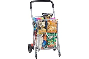 Clax Foldable Shopping Cart: Effortless Grocery and Laundry Companion