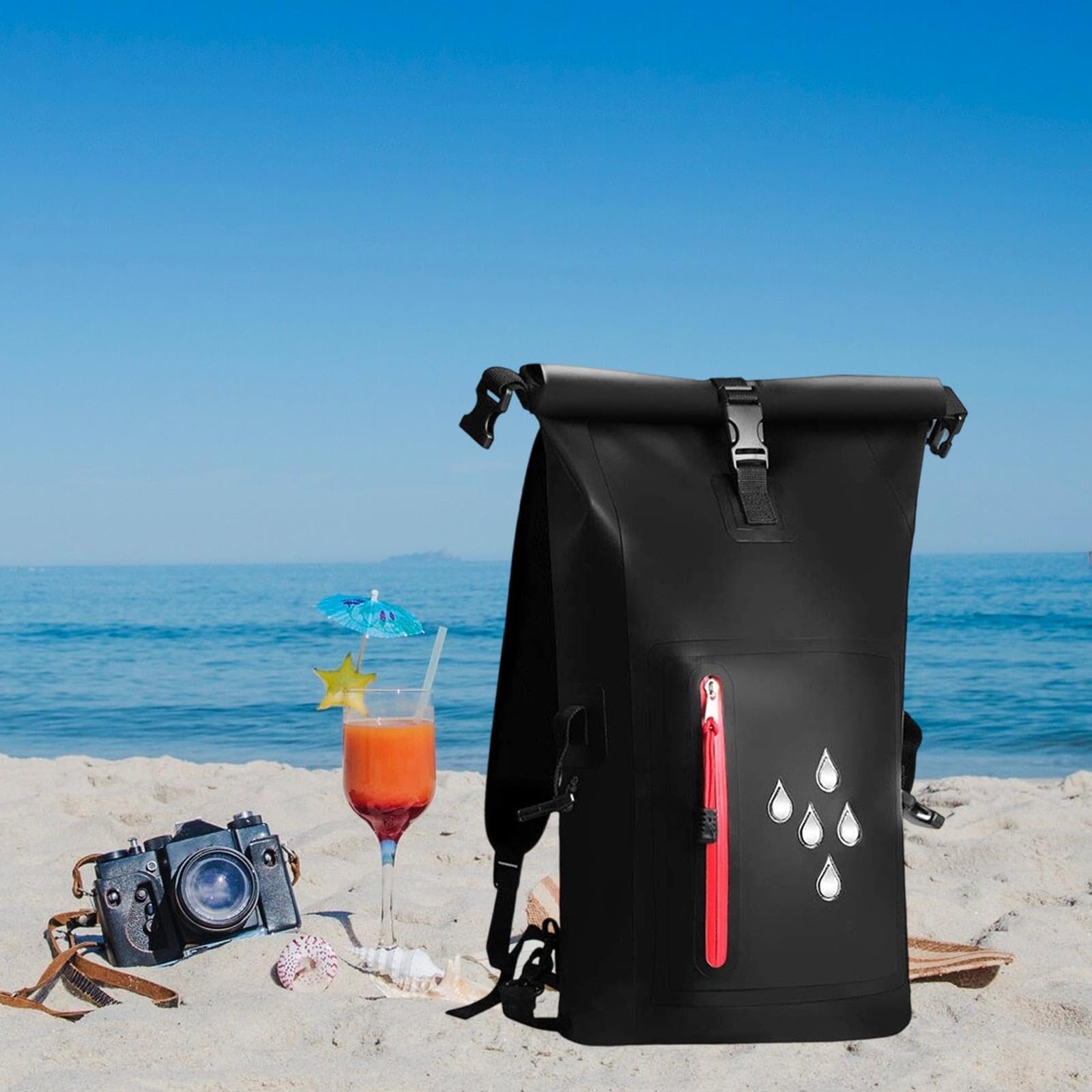 Borsa stagna Impermeabile Zaino Impermeabile Sacca stagna Borsa Galleggiante per Kayak per Surf Canoa Kayak