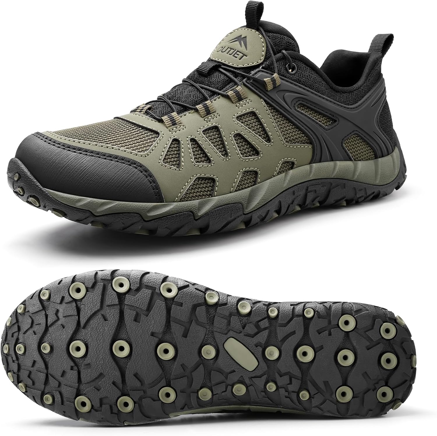 Men's Hiking Water Shoes Quick Drying Sports Aqua Shoes Lightweight Outdoor Trail Sneakers