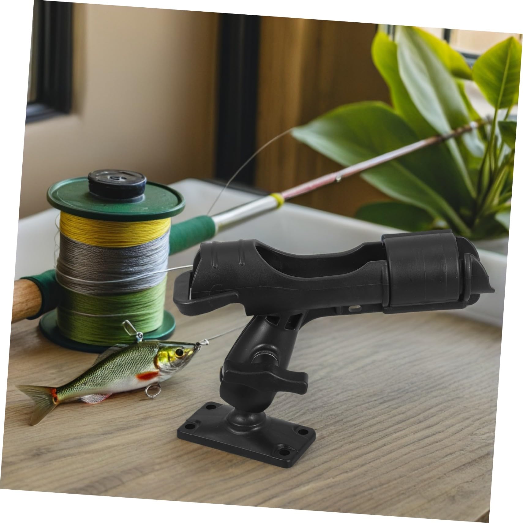TOYANDONA Supporto Canna Regolabile per e Kayak Base e Compatibile con Varie Canne Multifunzionali Stand Portatile per Pescatori