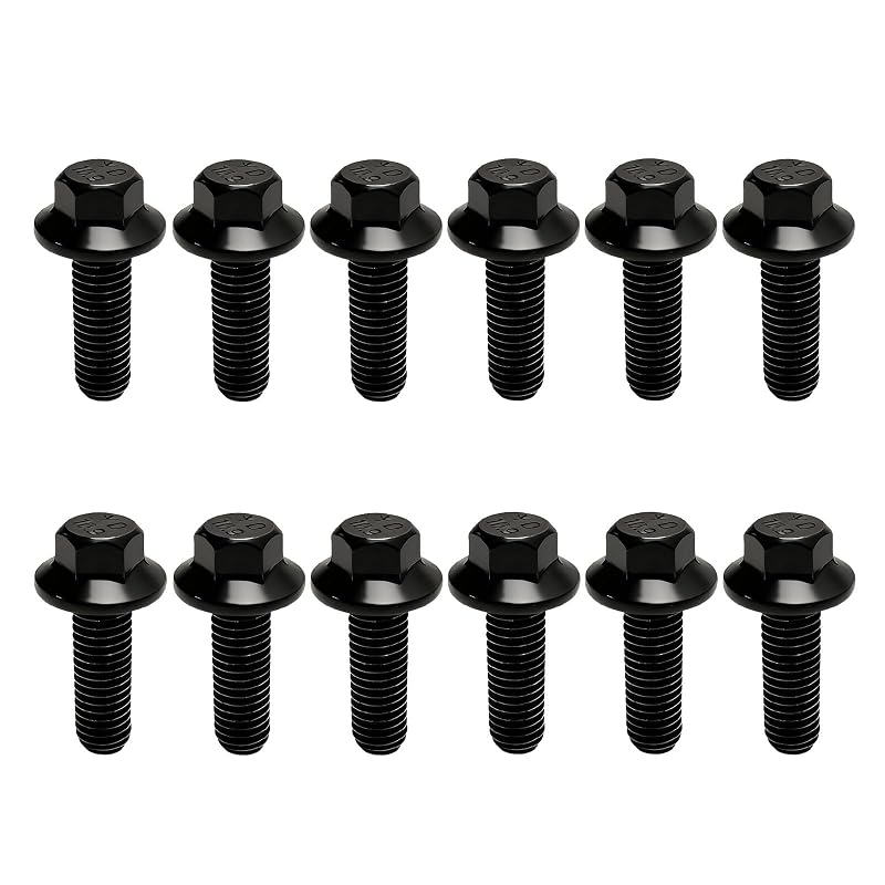 Kit de Parafusos do Coletor de Escape CZMZHFC M8-1,25 x 25 mm para Motores GM LS/LT – 12 unidades