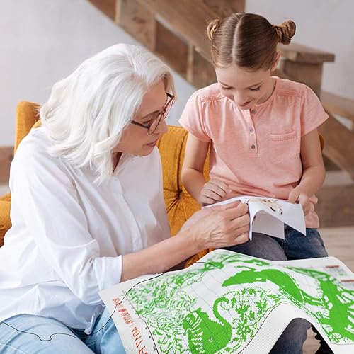 Miniatura 24 de ITSTITCH Kits de punto de cruz impreso, 11 quilates, 26 x 25 pulgadas, 100% algodón, regalo de vacaciones, kit de iniciación de bordado, patrones