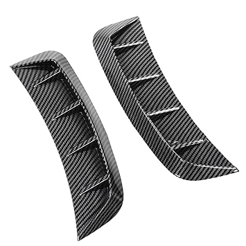 Side Air Vent Splitter, Side Vent Trim Carbon Fiber Style for Car Exterior Decor