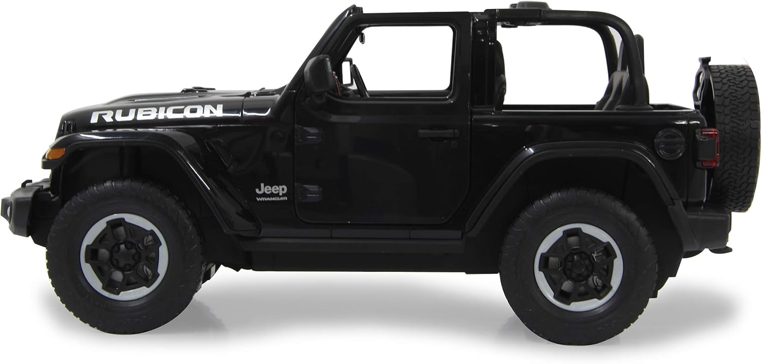 JAMARA 405180 Jeep Wrangler JL 1:14 2.4GHz Manual Door – Officially Licensed, Up to 1 Hour Driving Time, Approx. 11 km/h, Perfectly Replicated Details, Detailed Interior, LED Light